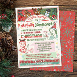 Invitation Fête de Noël Rétro Moyen-siècle Hiver Noël Humour<br><div class="desc">Jouez une fête de Noël rétro cool avec ces invitations très vintages ! Elles ont une dominante rouge/vert sur un arrière - plan crème vintage. Le texte dit : "Vous êtes invité à un Jamboree Holly Jolly !" Dans les années 1950, dame et gentleman sont habillés d'un chapeau de Père...</div>