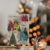 Invitation Fête de Noël Retro vintage