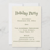 Invitation Fête de Noël Retro vintage (Dos)