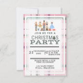 Invitation Fête de Noël Rose Nutcracker Ballet (Devant)