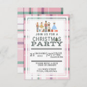 Invitation Fête de Noël Rose Nutcracker Ballet (Devant / Derrière)