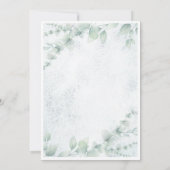 Invitation Fête de Noël rouge et vert (Dos)