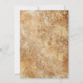 Invitation Fête de Noël Rouge Rustique Floral (Dos)