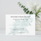Invitation Fête de Noël RSVP Invité Count Hibiscus (Debout devant)