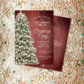 Invitation Fête de Noël Russe Compagnie Rouge