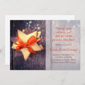 Invitation Fête de Noël Russe Échange de biscuits (Devant / Derrière)