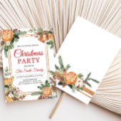 Invitation Fête de Noël Russe Orange Moderne