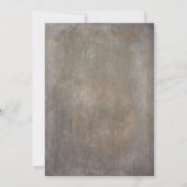 Invitation Fête de Noël rustique (Dos)