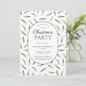 Invitation Fête de Noël Rustique à l'aiguille de pin (Debout devant)