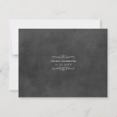 Invitation Fête de Noël Rustique au Vin avec Tableau Noir (Dos)