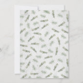 Invitation Fête de Noël rustique et moche (Dos)