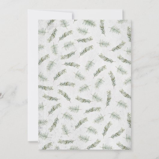 Invitation Fête de Noël rustique et moche (Dos)