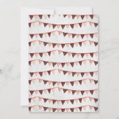 Invitation Fête de Noël rustique et moche (Dos)