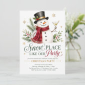 Invitation Fête de Noël sans pareil (Debout devant)