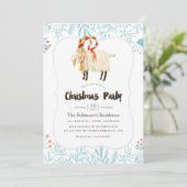 Invitation Fête de Noël scandinave (Debout devant)