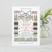 Invitation Fête de Noël scandinave moderne (Debout devant)