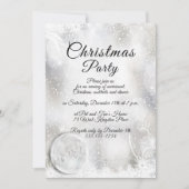 Invitation Fête de Noël Scène hivernale (Devant)