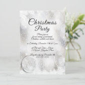 Invitation Fête de Noël Scène hivernale (Debout devant)