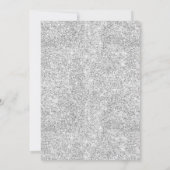 Invitation Fête de Noël Silver d'hiver moderne (Dos)