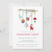 Invitation Fête de Noël simple et colorée (Devant)