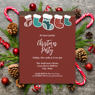 Invitation Fête de Noël simple moderne