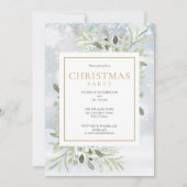 Invitation Fête de Noël Snowflakes (Devant)