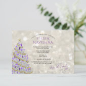 Invitation Fête de Noël Sophistiquée (Debout devant)