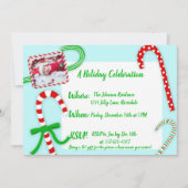 Invitation Fête de Noël sucre de canne (Devant)