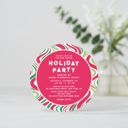 Invitation Fête de Noël Super (Debout devant)