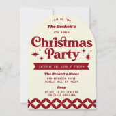 Invitation Fête de Noël Super (Devant)