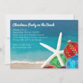 Invitation Fête de Noël sur la plage (Devant)