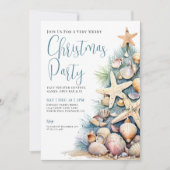 Invitation Fête de Noël sur la plage (Devant)