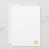 Invitation Fête de Noël Thankesgiving | Aquarelle (Dos)