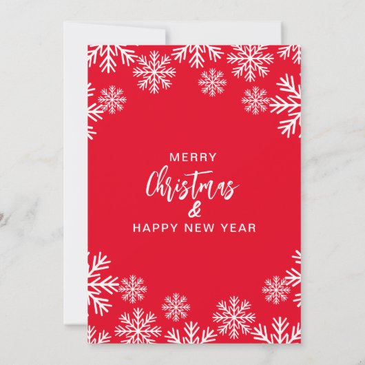 Invitation Fête de Noël traditionnelle unique (Dos)