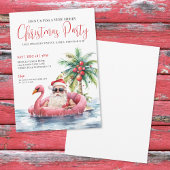Invitation Fête de Noël Tropical Beach