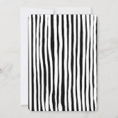 Invitation Fête de Noël unique main Whimsical tiré Bow (Dos)