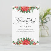 Invitation Fête de Noël Vacances de verdure (Debout devant)