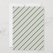 Invitation Fête de Noël Verte et Dorée (Dos)
