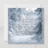 Invitation Fête de Noël victorienne de covoiturage de neige b (Dos)