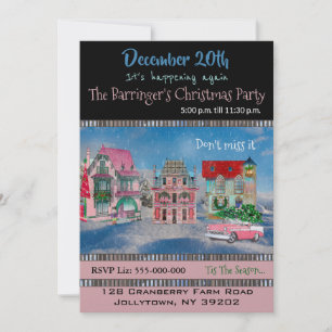 Invitation Fête de Noël Villageoise