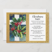 Invitation Fête de Noël Vintage (Dos)