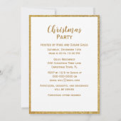 Invitation Fête de Noël vintage (Dos)