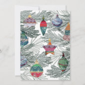 Invitation Fête de Noël vintage (Dos)