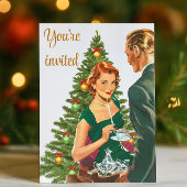 Invitation Fête de Noël vintage