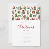 Invitation Fête de Noël Vintage (Devant)