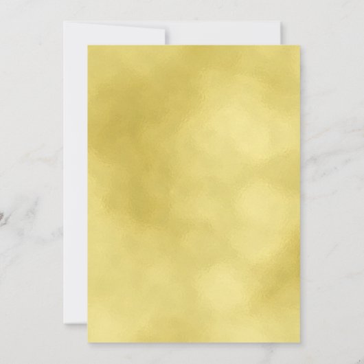 Invitation Fête de Noël VIRTUAL Gold Minimal (Dos)