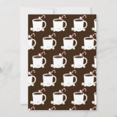 Invitation Fête de Noël virtuelle Chocolat chaud Brown (Dos)