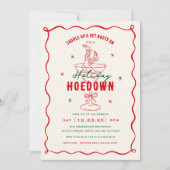 Invitation Fête de Noël Western Saddle Up (Devant)