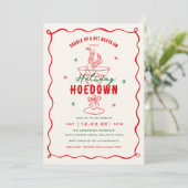 Invitation Fête de Noël Western Saddle Up (Debout devant)