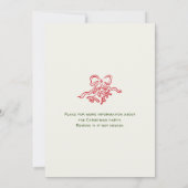 Invitation Fête de Noël Whimsical Dessin À La Main (Dos)